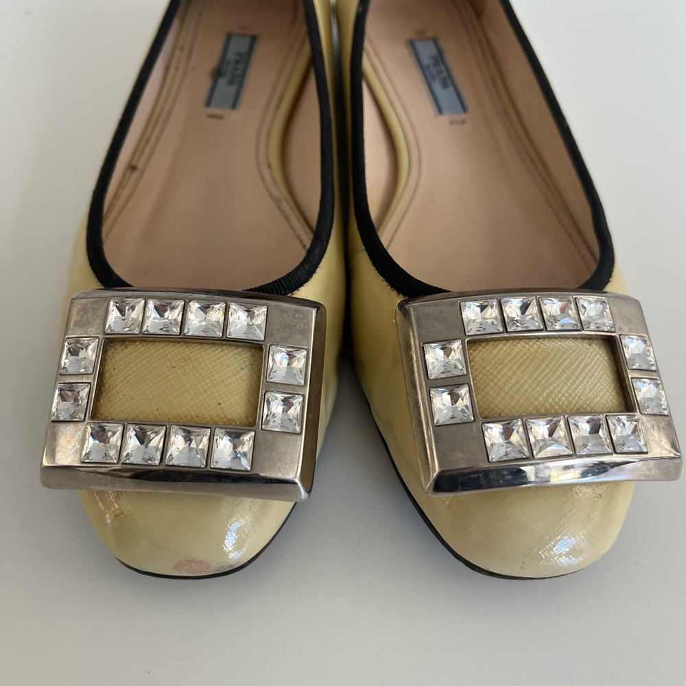 Auth PRADA Patent Leather Flats - Picture 2 of 9